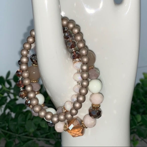 3 stretch beaded bracelets NEW‎ - Picture 2 of 4